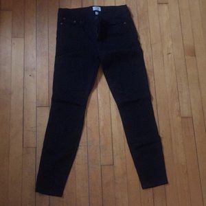 J. Crew black toothpick jeans